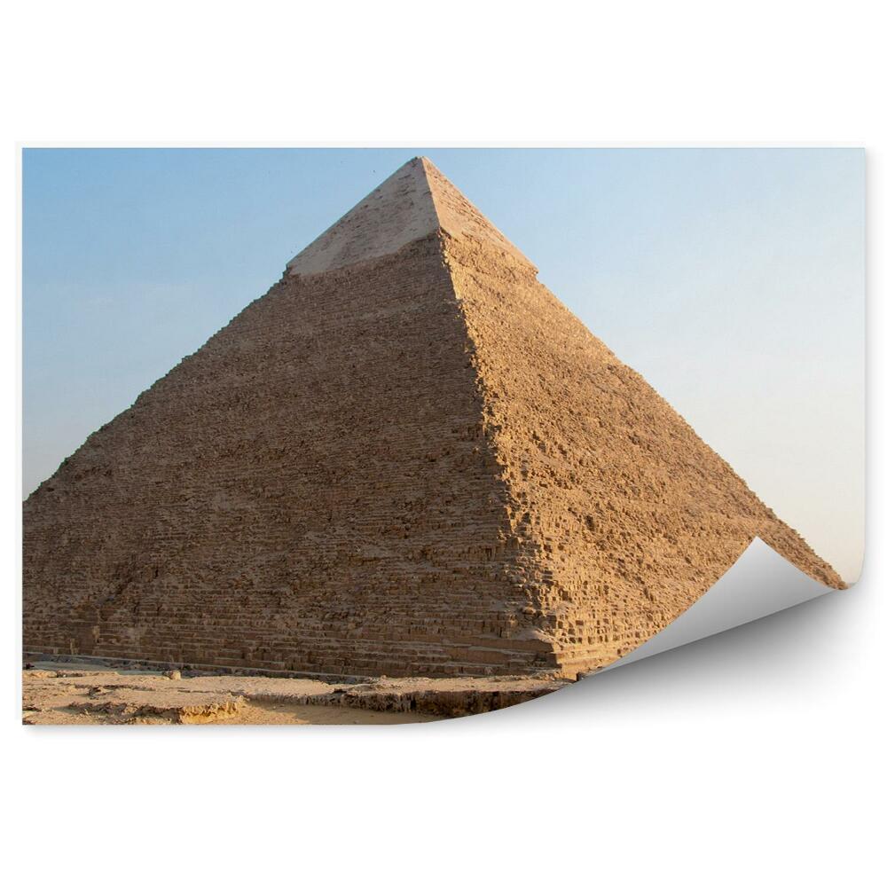 Fototapeta Písečná krajina s pyramidami