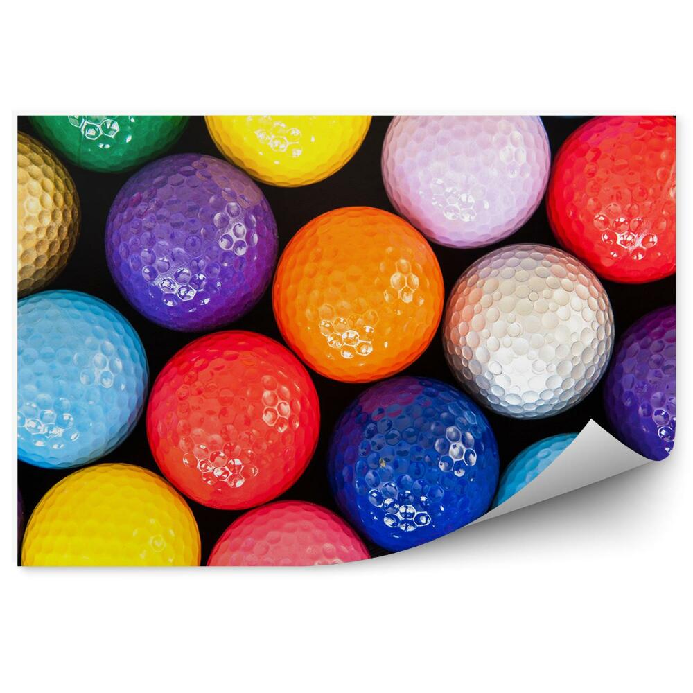Fototapeta Barevné golfové míčky