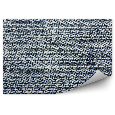 Fototapeta na zeď Textura textilie modré vodorovné pruhy vzor