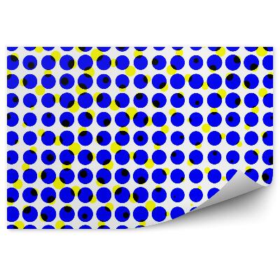 Samolepící fototapeta 3D iluzivní kolečka