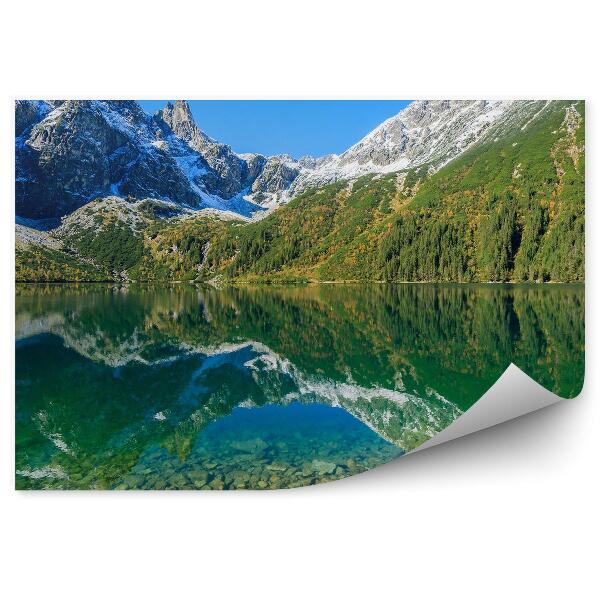 Samolepící fototapeta Kameny v jezeře Morskie Oko horská krajina