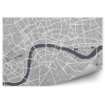 Fototapeta na zeď Londýn plán města mapa