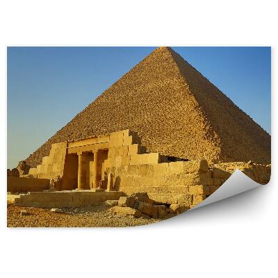 Fototapeta Velká pyramida v Egyptě modrá obloha