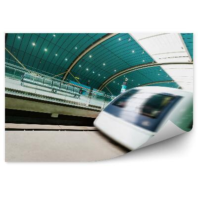 Fototapeta na zeď Pohyb vlaku stanice doprava