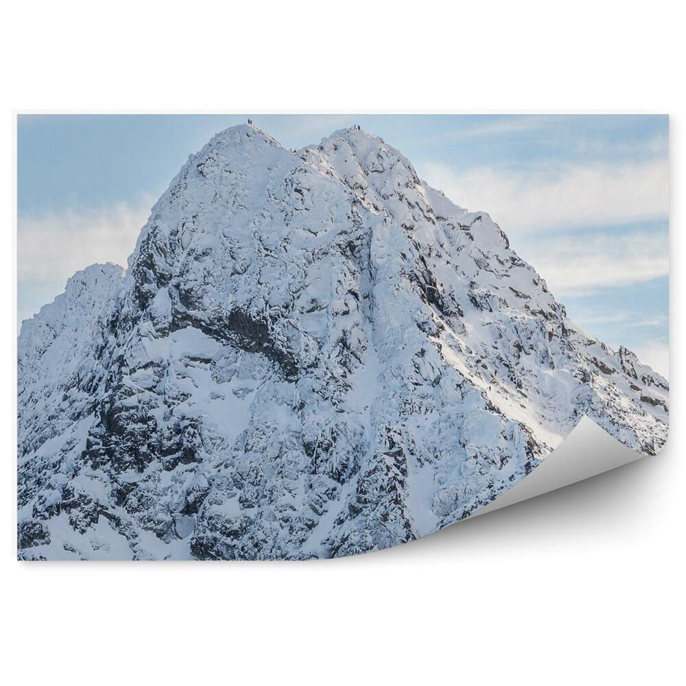 Fototapeta Świnica Tatry sníh nebe mraky