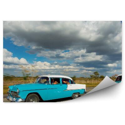 Samolepící fototapeta Kuba Havana ulice klasická auta