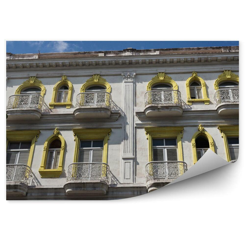 Fototapeta Koloniální fasáda stará havanská architektura