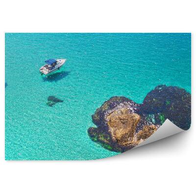 Fototapeta Ostrov tvar srdce modrá voda pohledy