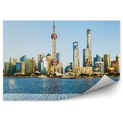 Samolepící fototapeta Dřevěná terasa pohled