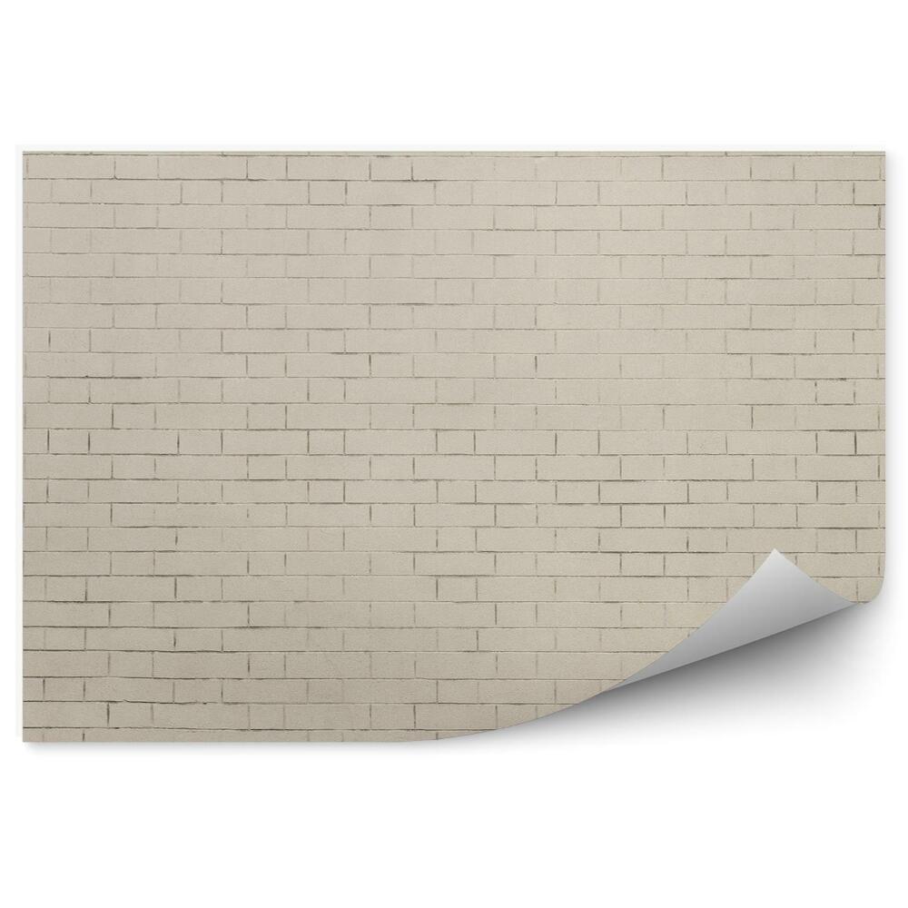 Fototapeta Béžová cihlová zeď