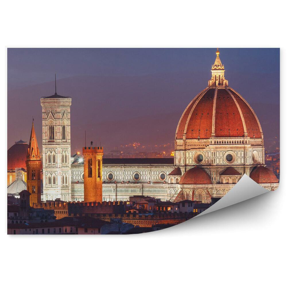 Fototapeta Katedrála Santa Maria del Fiore budovy Florencie obloha