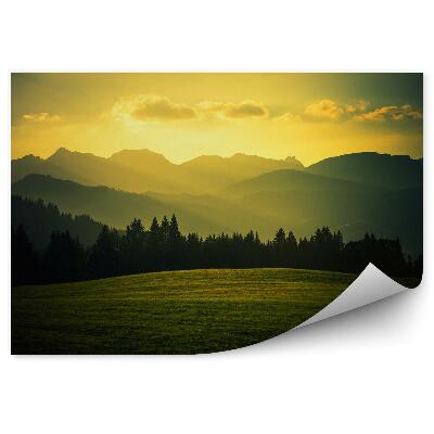 Fototapeta Malebná horská mýtina