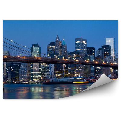 Tapeta na zeď Mrakodrapy světla silnice stromy les nebe Austrálie