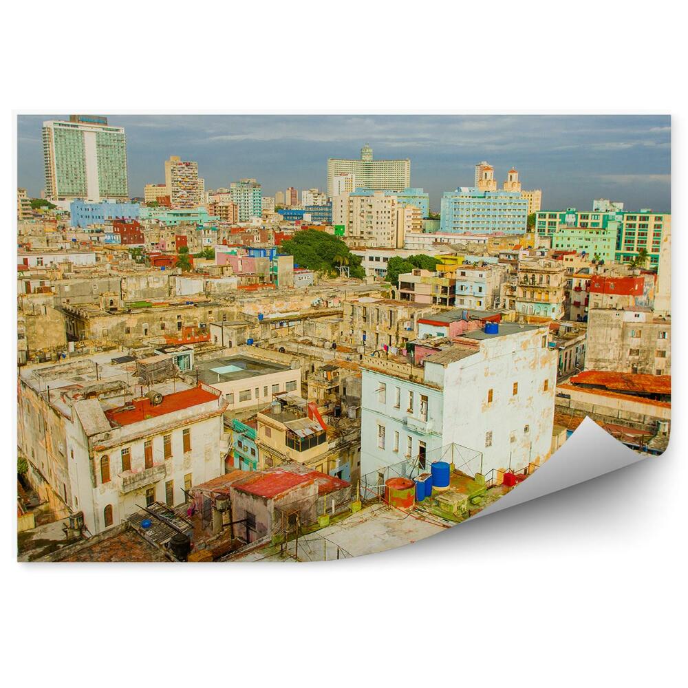 Fototapeta Havana barevné panorama města budovy