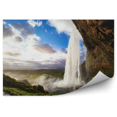 Samolepící fototapeta Vodopád při západu slunce