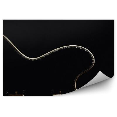 Samolepící fototapeta Elektrická kytara černé struny hudba