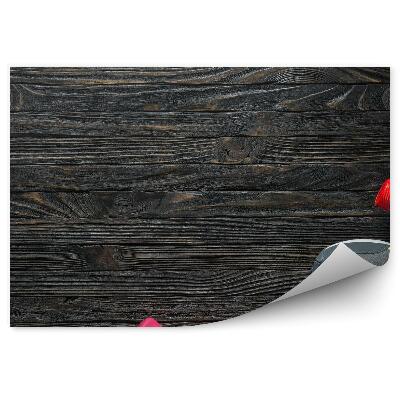 Samolepící fototapeta Sportovní obuv dřevěné panely