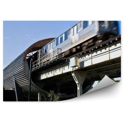 Samolepící fototapeta Vlakové nádraží tunel příroda pohyb