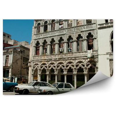 Fototapeta na zeď Koloniální budova město auta