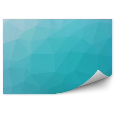 Samolepící fototapeta Tyrkysové gradientní mnohoúhelníky