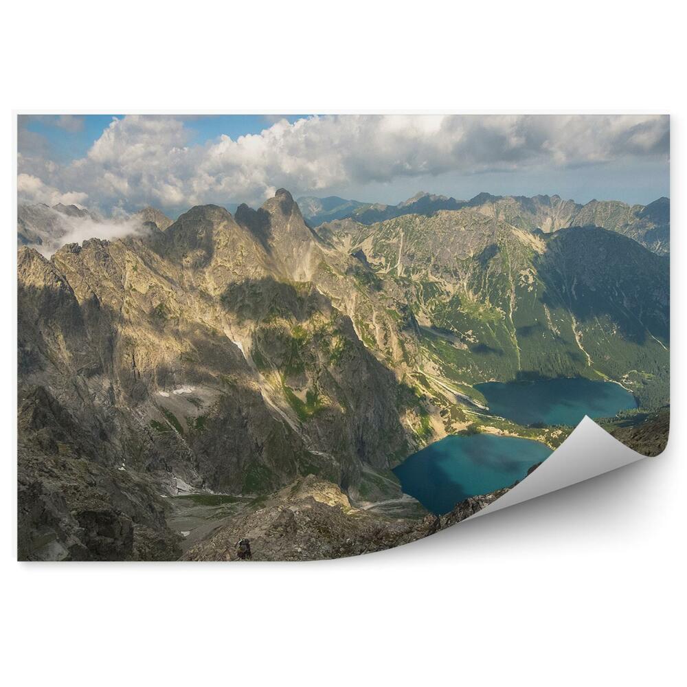 Fototapeta na zeď Sedlo pod Chłopkiem Vysoké Tatry Kozalnica hory nebe mraky