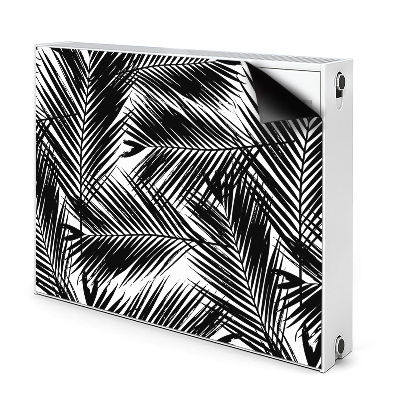 Magnet na radiátor Černé palmové listy