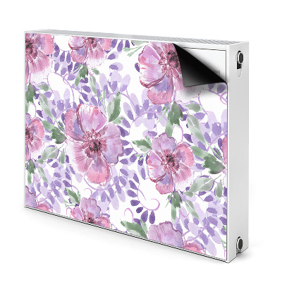 Dekorativní magnet na radiátor Fialové květy