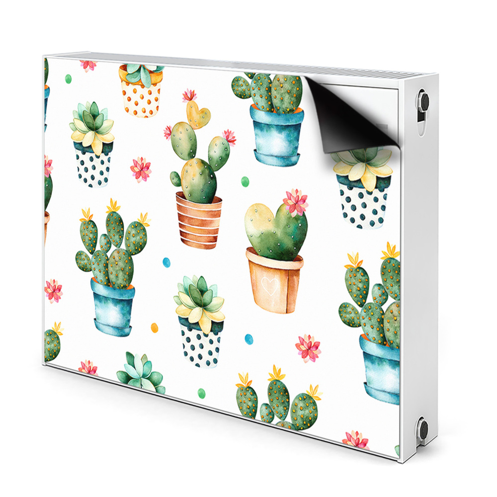 Magnet na radiátor Malovaný kaktus