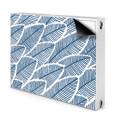 Magnetický kryt na radiátor Modré listy