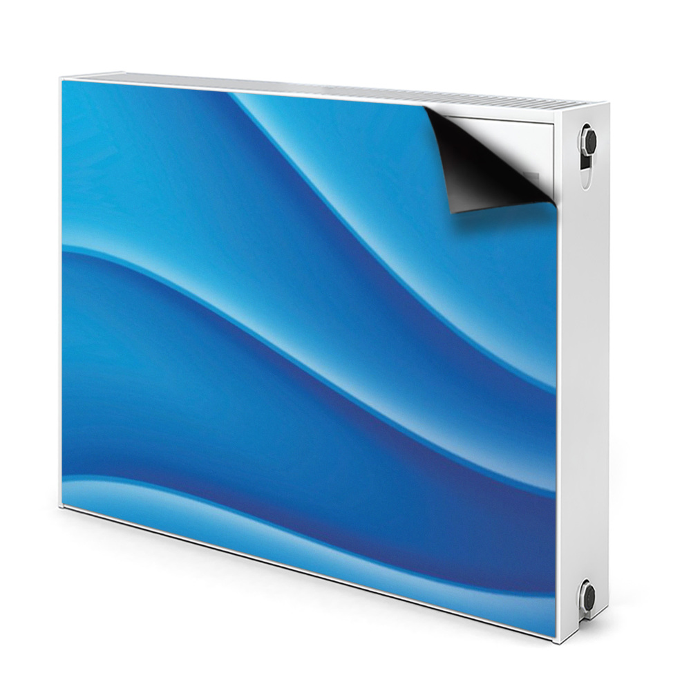 Dekorativní magnet na radiátor Abstraktní modré vlny