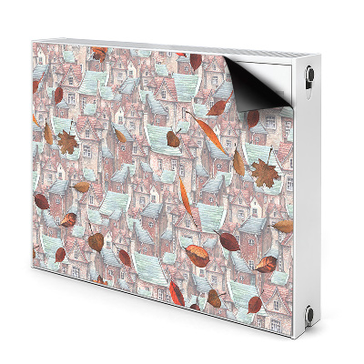 Magnet na radiátor Podzimní město