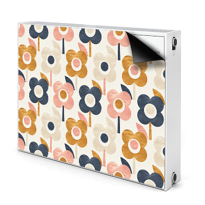 Magnetický kryt na radiátor Květiny