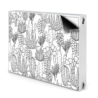 Magnetický kryt na radiátor Kaktusy