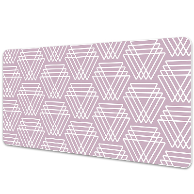 Velká podložka na stůl Geometrické růžové trojúhelníky