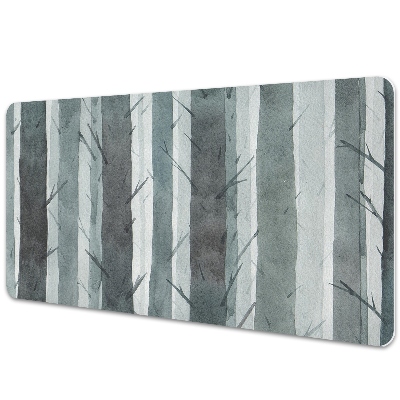 Transparentní podložka na stůl 3D kmeny stromů