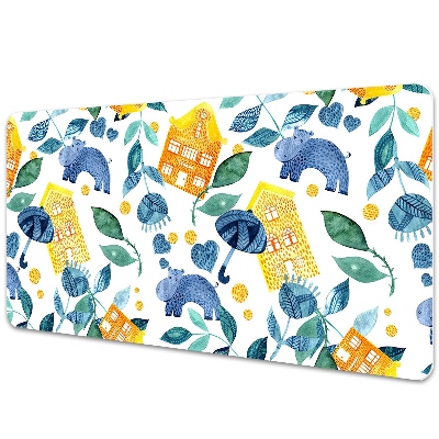 Transparentní podložka na stůl Hroši