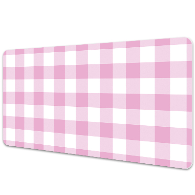 Pracovní podložka na stůl Růžová geometrická kostka