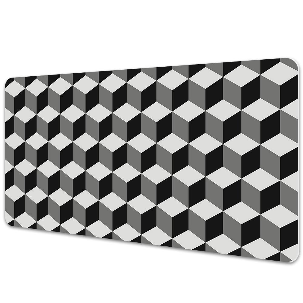 Pracovní podložka na stůl Geometrický 3D vzor krychle