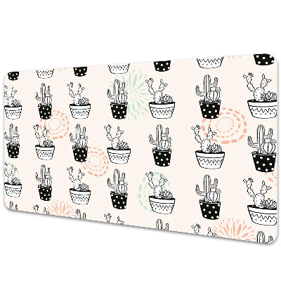 Podložka na psací stůl Tropical cacti in pots