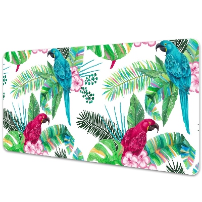 Podložka na pracovní stůl Parrots on a mural