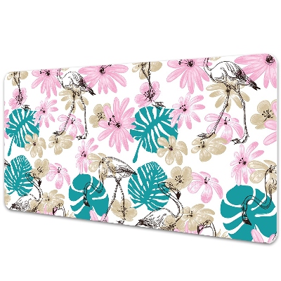 Psací podložka na stůl Flamingos in the painting