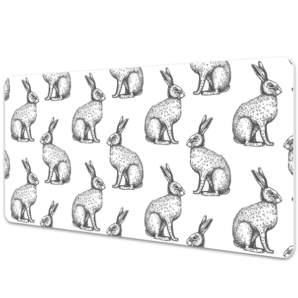 Ochranná podložka na stůl Drawn rabbits