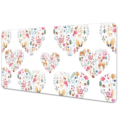 Podložka na stůl Srdce z listů