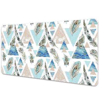 Podložka na stůl Geometrické trojúhelníky a peří