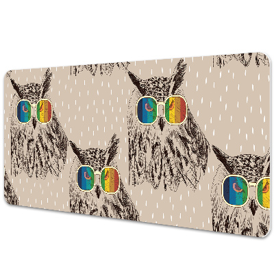 Psací podložka na stůl Hipsterské sovy