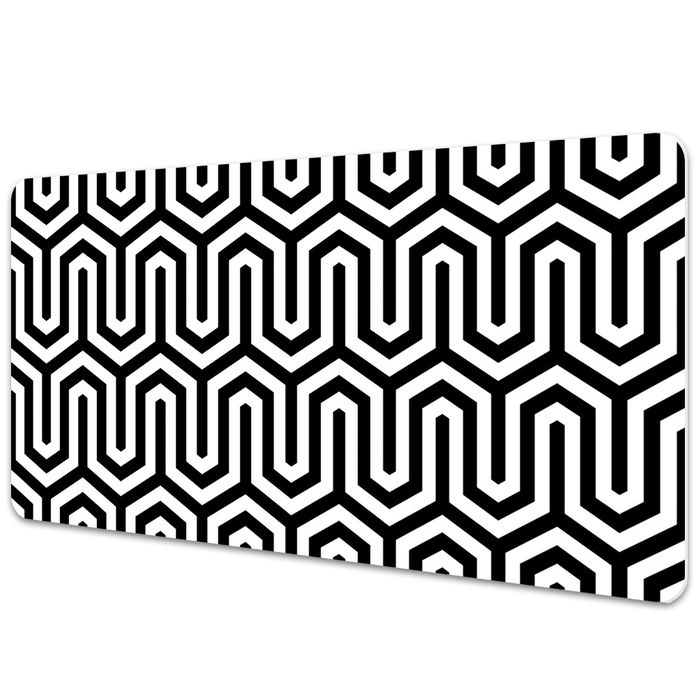 Podložka na pracovní stůl Černobílá geometrie