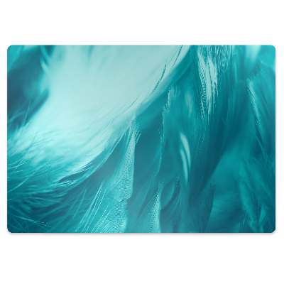 Koberec pod židli Modré peří