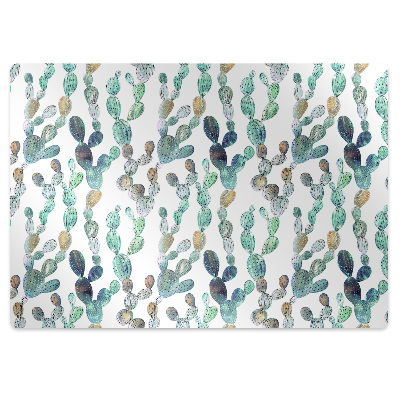 Podložka pod kancelářskou židli Kaktusy