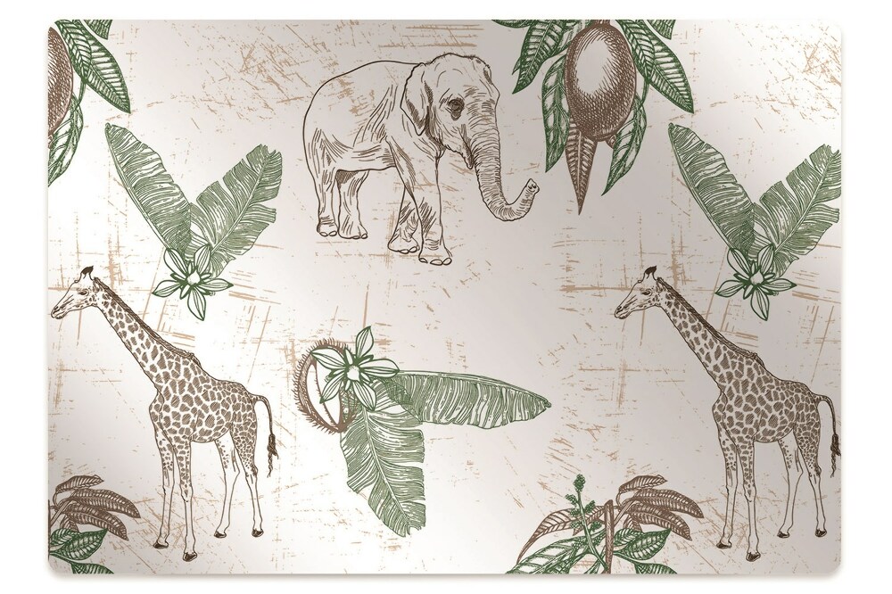 Podložka na židli Africká fauna