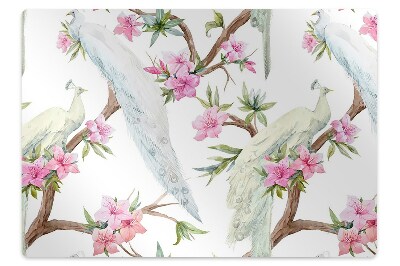 Ochranná podložka pod židli Krásní pávi